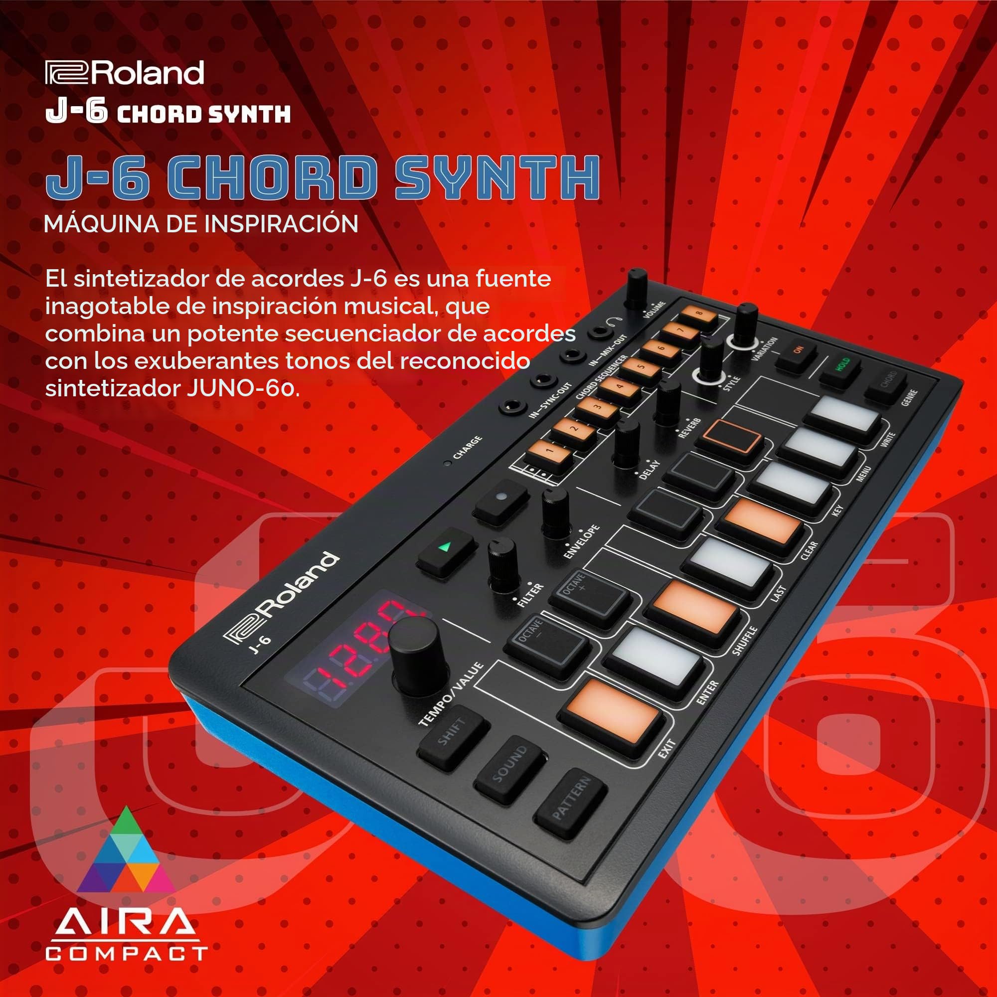 Roland J-6 CHORD SYNTHESIZER 新品未開封 Roland J-6 Chord Synthesizer : Amazon.es: Instrumentos musicales